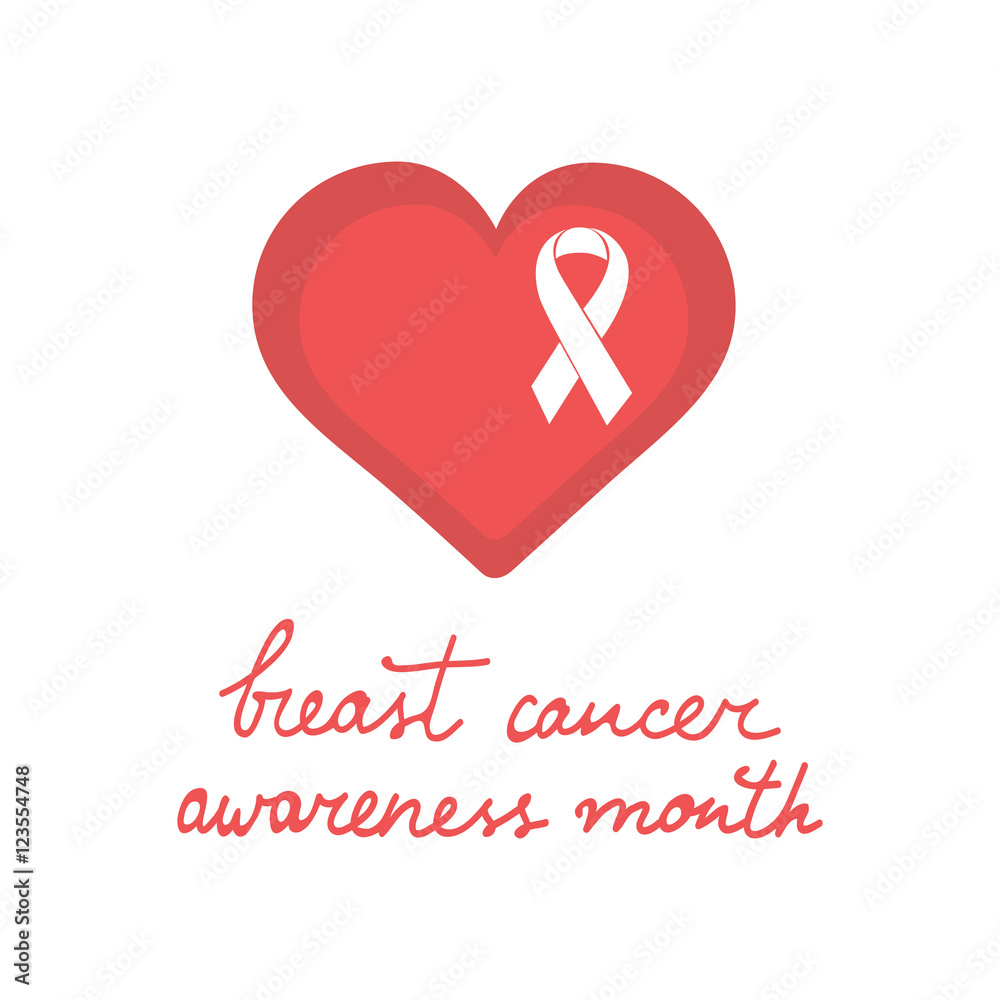 Breast cancer awareness month card Breast cancer awareness month card