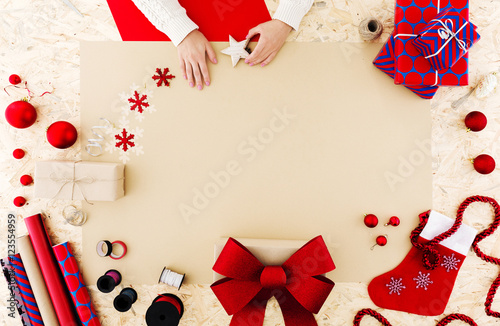 Colorful christmas decorations