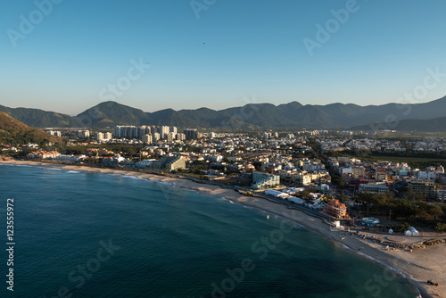 Aerial View of Recreio dos Bandeirantes Region in Rio de Janeiro City photo