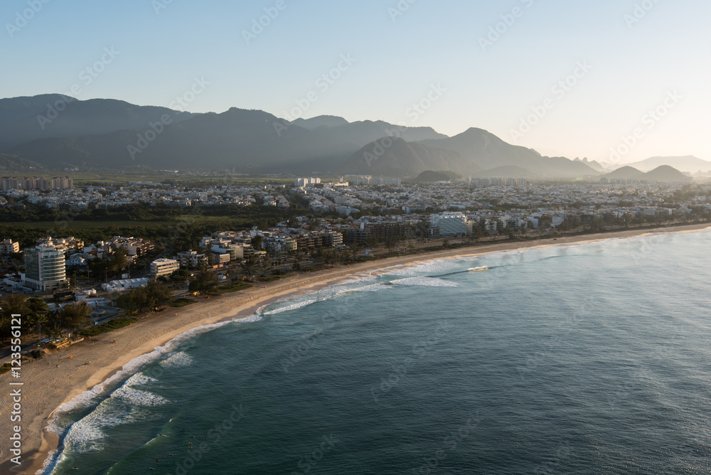 Aerial View of Recreio dos Bandeirantes Region in Rio de Janeiro City