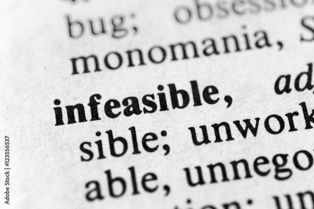 Fototapeta premium Infeasible