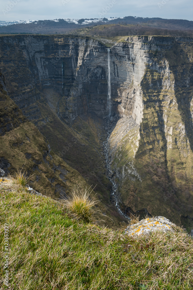 Fototapeta premium Cañón de Delika y Salto del Nervión, norte de España