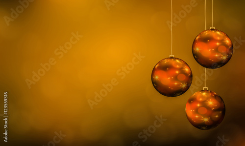 presious hanging christmas balls - christmas card photo