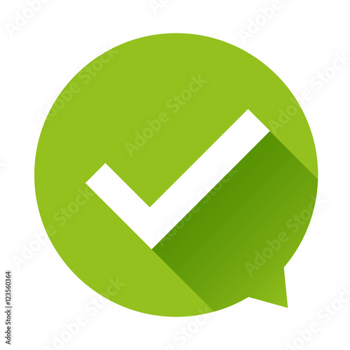 Check mark icon vector