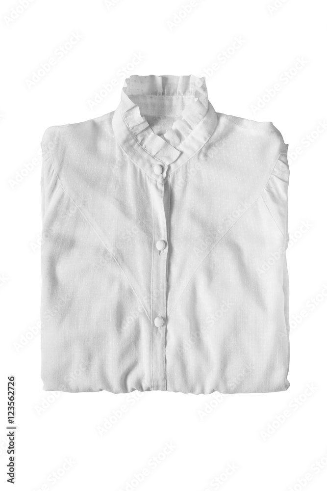 Folded blouse isolated