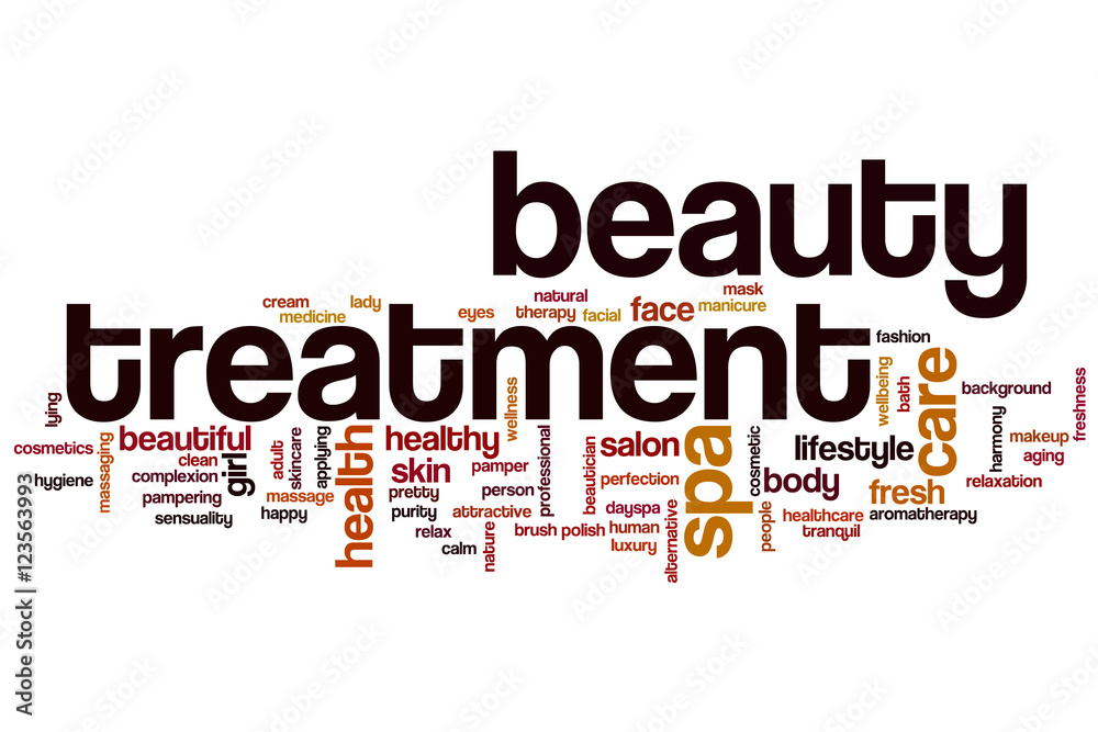 Beauty treatment word cloud Beauty treatment word cloud