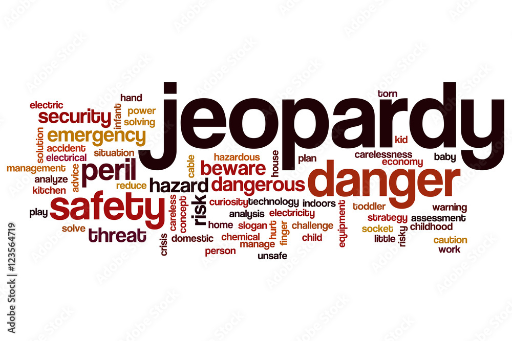 Obraz premium Jeopardy word cloud