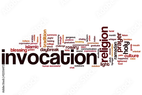 Foto Invocation word cloud