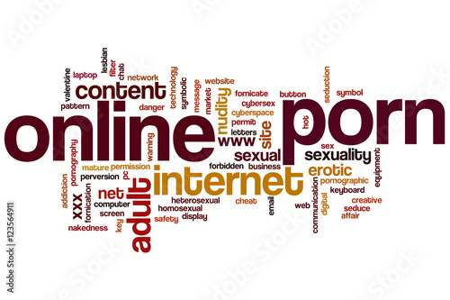 Online porn word cloud