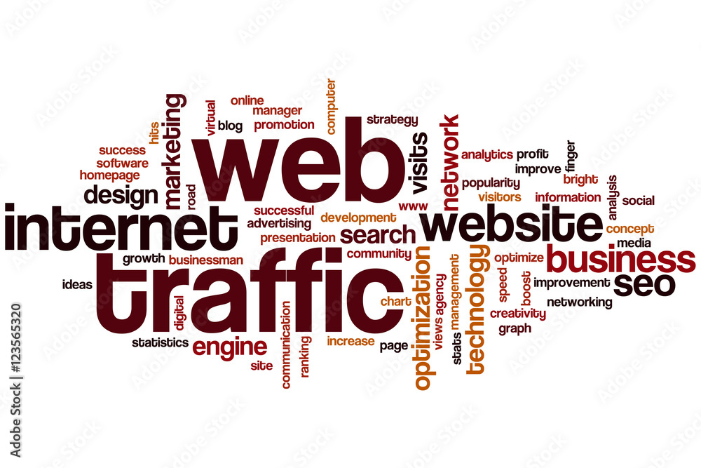 Web traffic word cloud