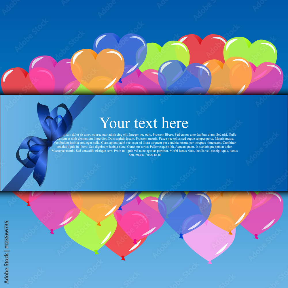 balloons and confetti background Stock Vector | Adobe Stock