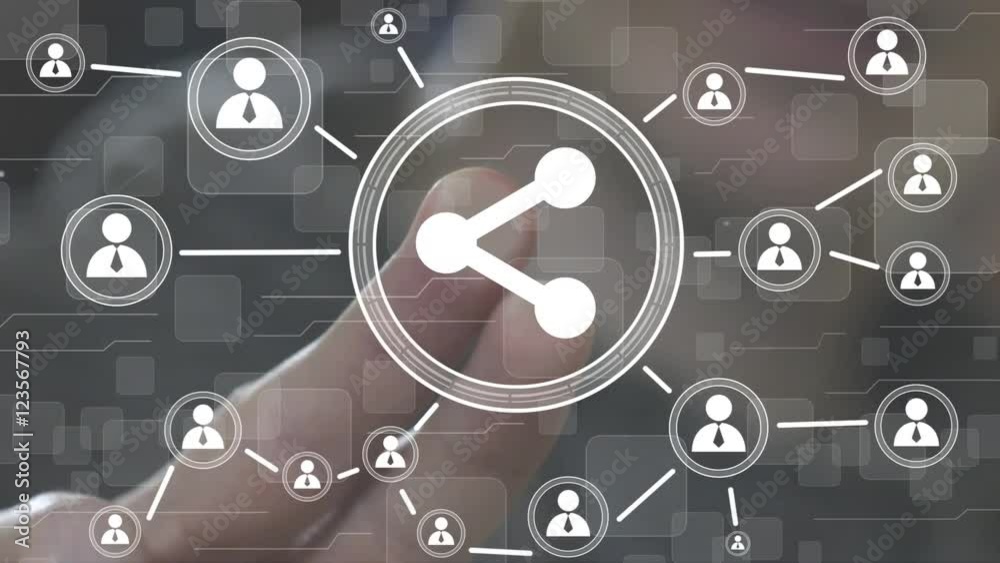 Business button share communication group network web Business button share communication group network web