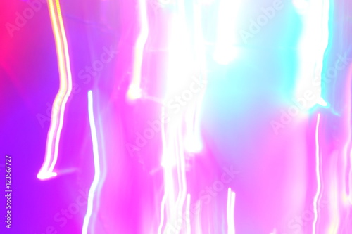 Night lights. Intentional motion blur