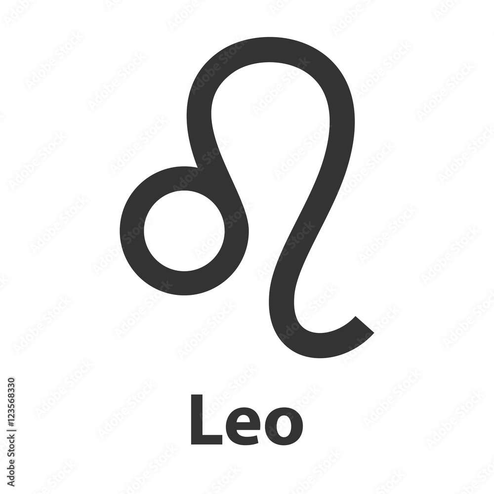 Leo, lion zodiac sign. Vector Illustration, icon Leo, lion zodiac sign. Vector Illustration, icon
