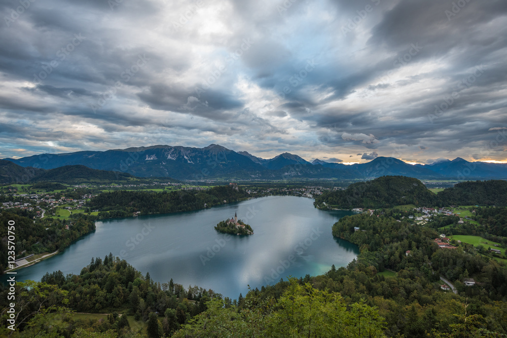 Bled Lake, Slovenia, with the Assumption of Mary Church