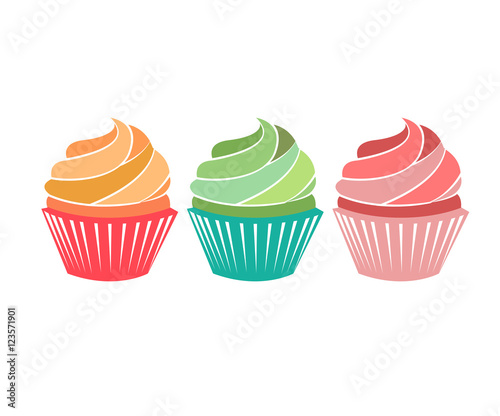 cupcake color icon