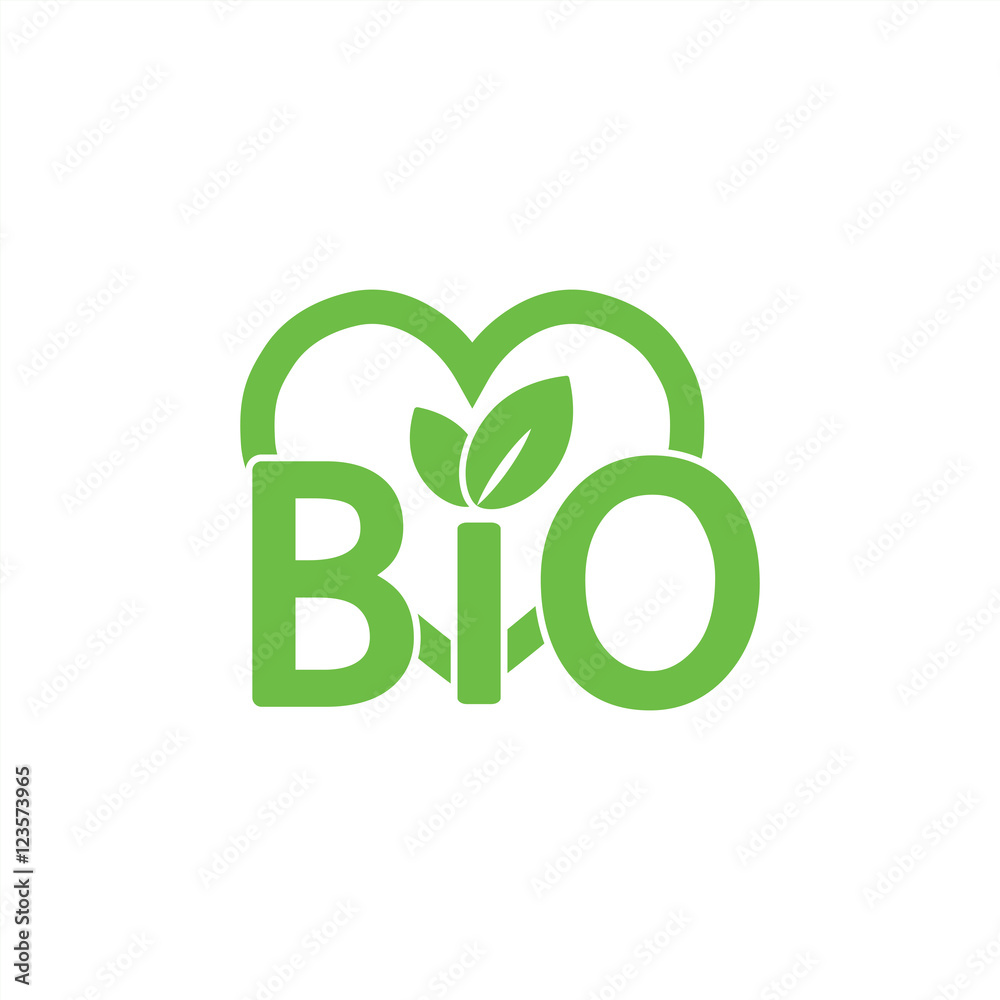 bio sign character emblem label word with heart green simple ico bio sign character emblem label word with heart green simple ico
