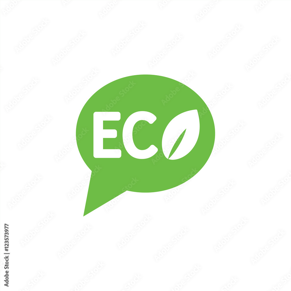 ecology sign eco character emblem label word bubble dialog green ecology sign eco character emblem label word bubble dialog green