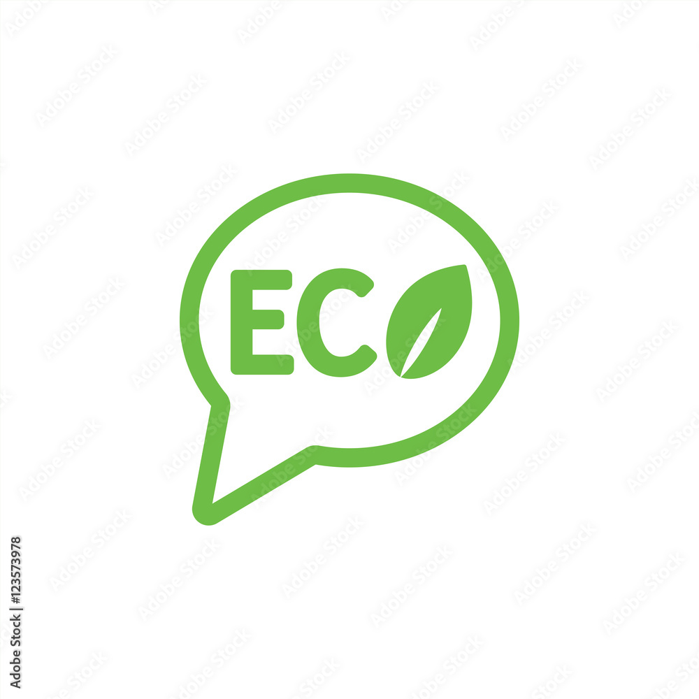 ecology sign eco character emblem label word bubble dialog green ecology sign eco character emblem label word bubble dialog green