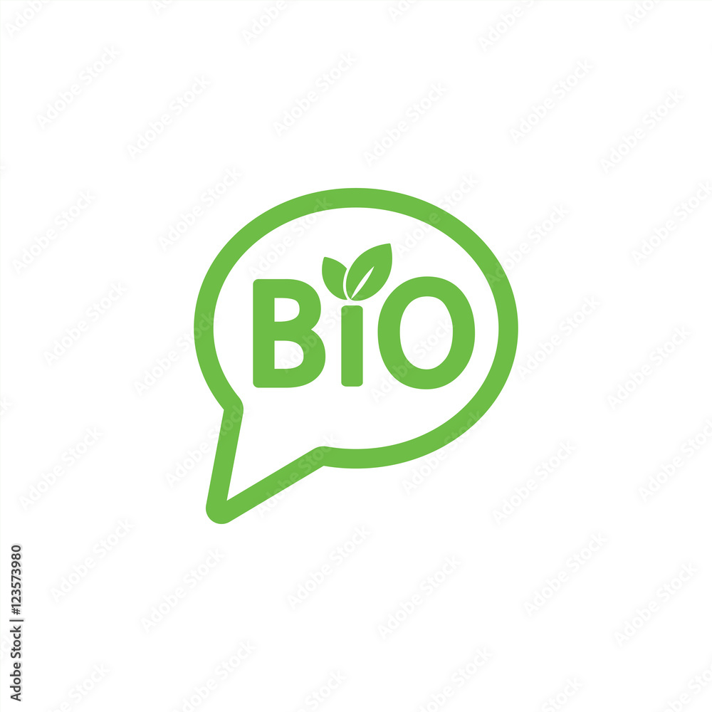 bio sign character emblem label word bubble dialog green simple bio sign character emblem label word bubble dialog green simple
