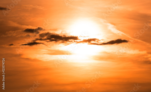 Amazing sunset and clouds,near Deva ,Romania photo