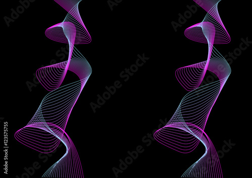 abstract light string waves