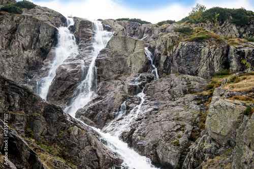 mountain waterfall / Mountain view with the huge waterfall 