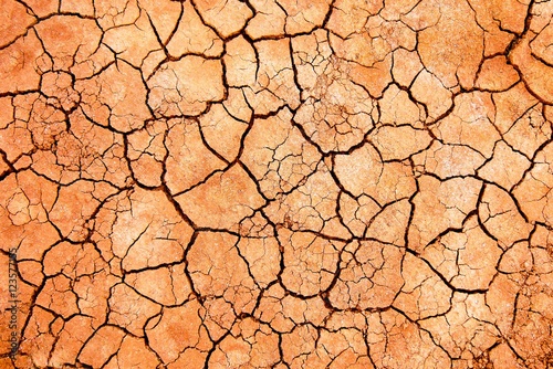 Ausgetrockneter Boden mit Salzkruste