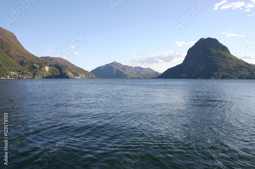 Lugano, its lake and the Monte San Salvatore
