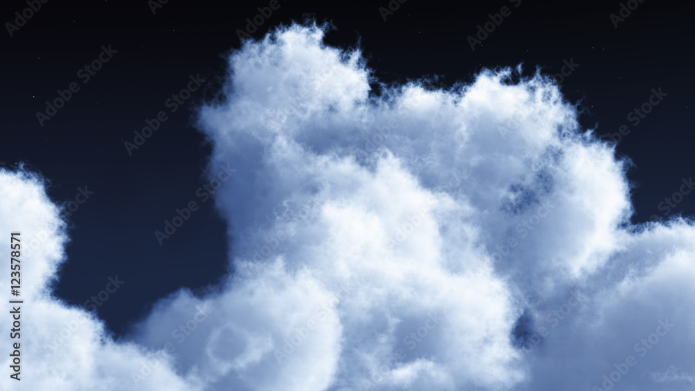 Fototapeta premium White clouds in blue sky