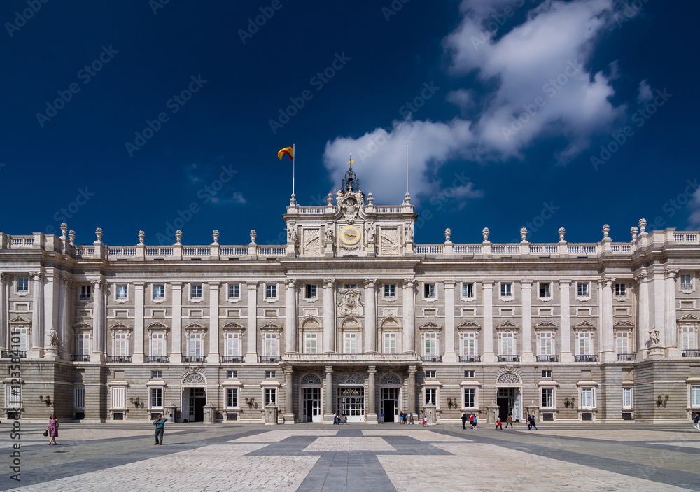 The Royal Palace of Madrid (Palacio Real de Madrid).