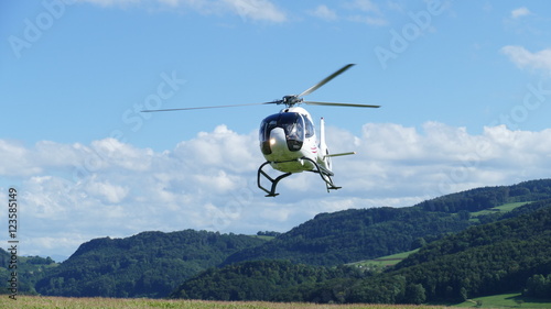 Helikopter im Anflug