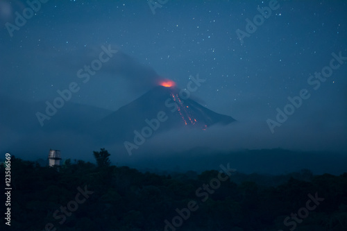 eruptive activity of october 8 photo