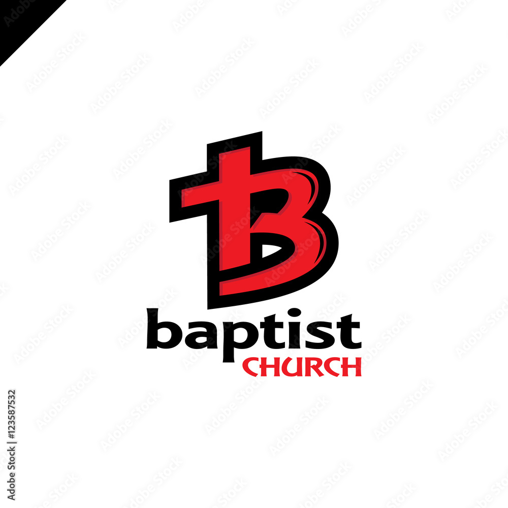 Letter B and cross Church of Jesus Christ logo. Letter B and cross Church of Jesus Christ logo.