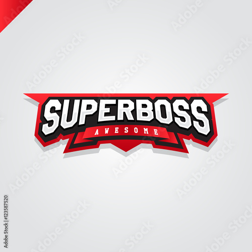 Super boss power full typography, t-shirt graphics, vectors