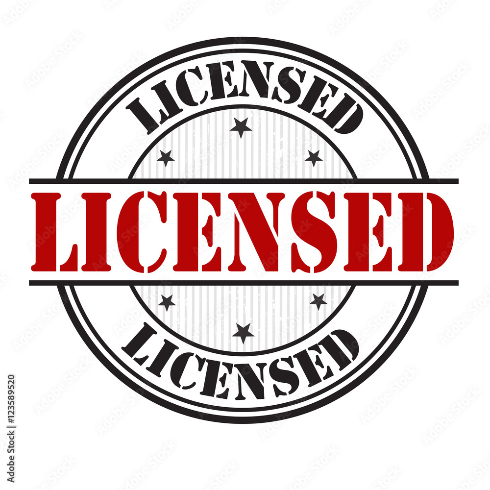 Licensed sign or stamp Licensed sign or stamp