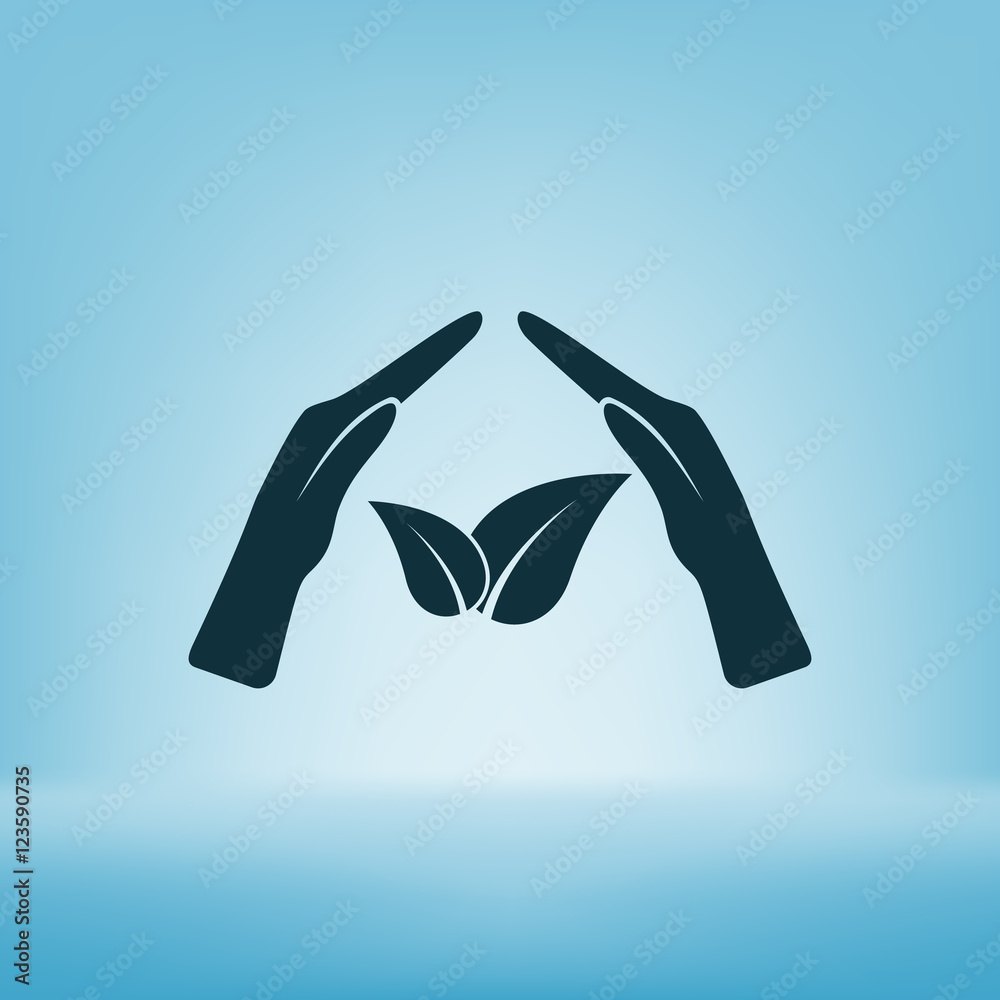 Obraz premium Green eco friendly sign