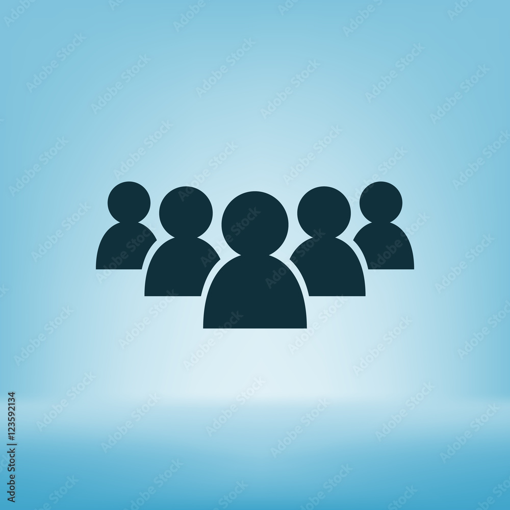Add new user account flat icon for apps Add new user account flat icon for apps