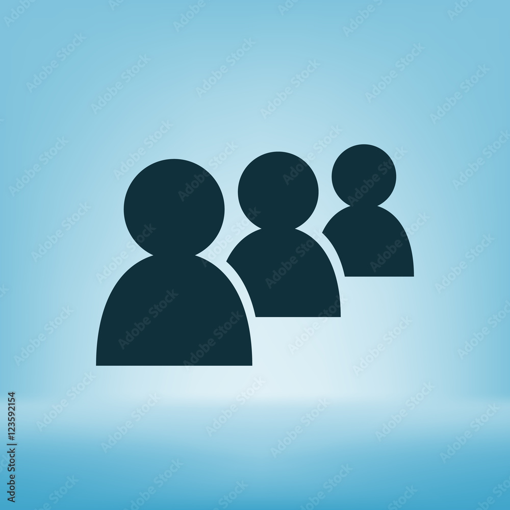 Add new user account flat icon for apps Add new user account flat icon for apps