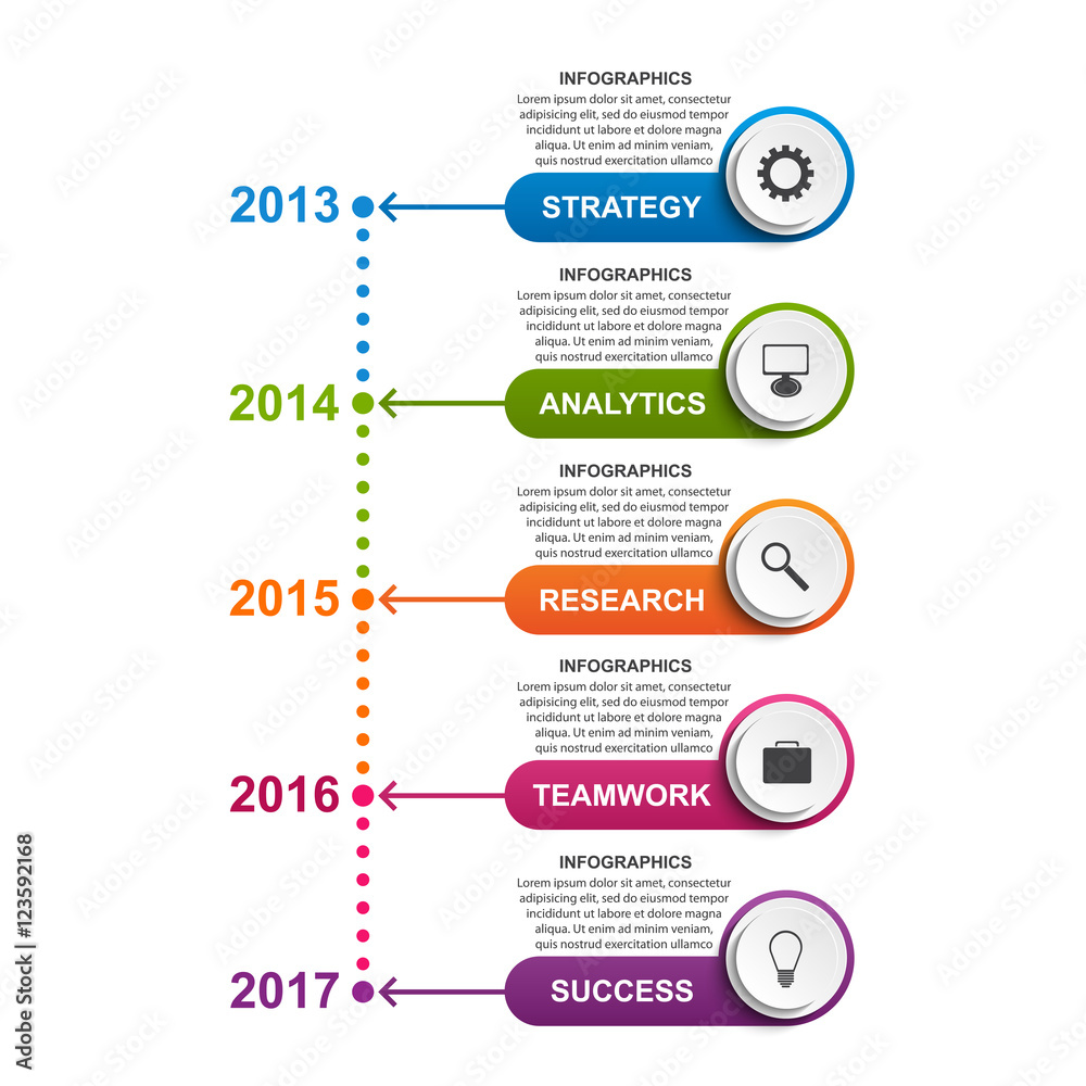Fototapeta premium Abstract options infographics template.