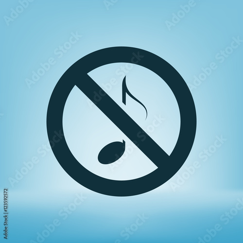 No music sign