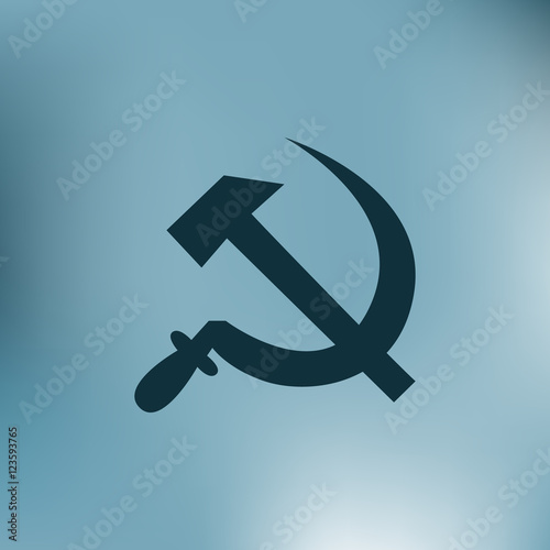 Hammer and sickle vector illustration