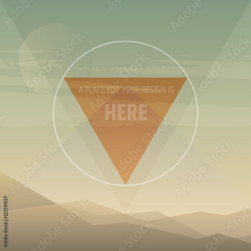 Abstract Background with Badge