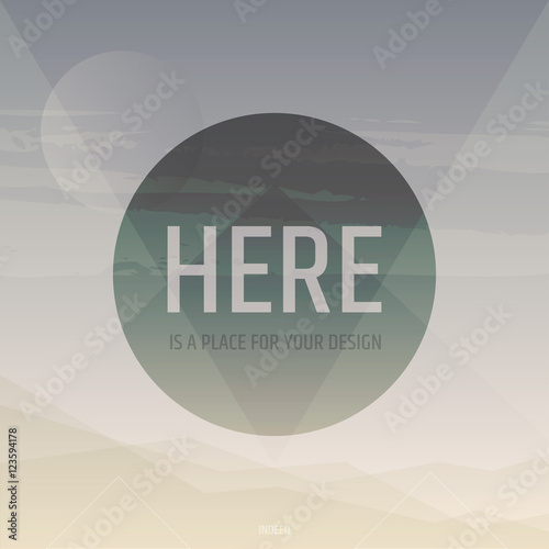 Abstract Background with Badge