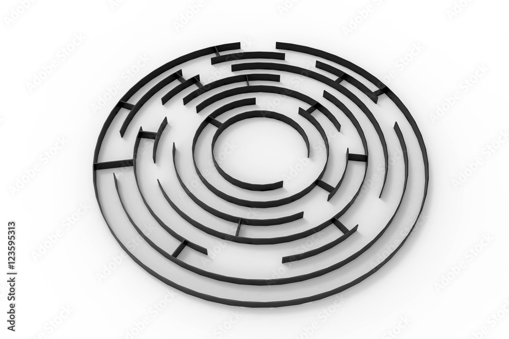 Labyrinth, 3D rendering Labyrinth, 3D rendering