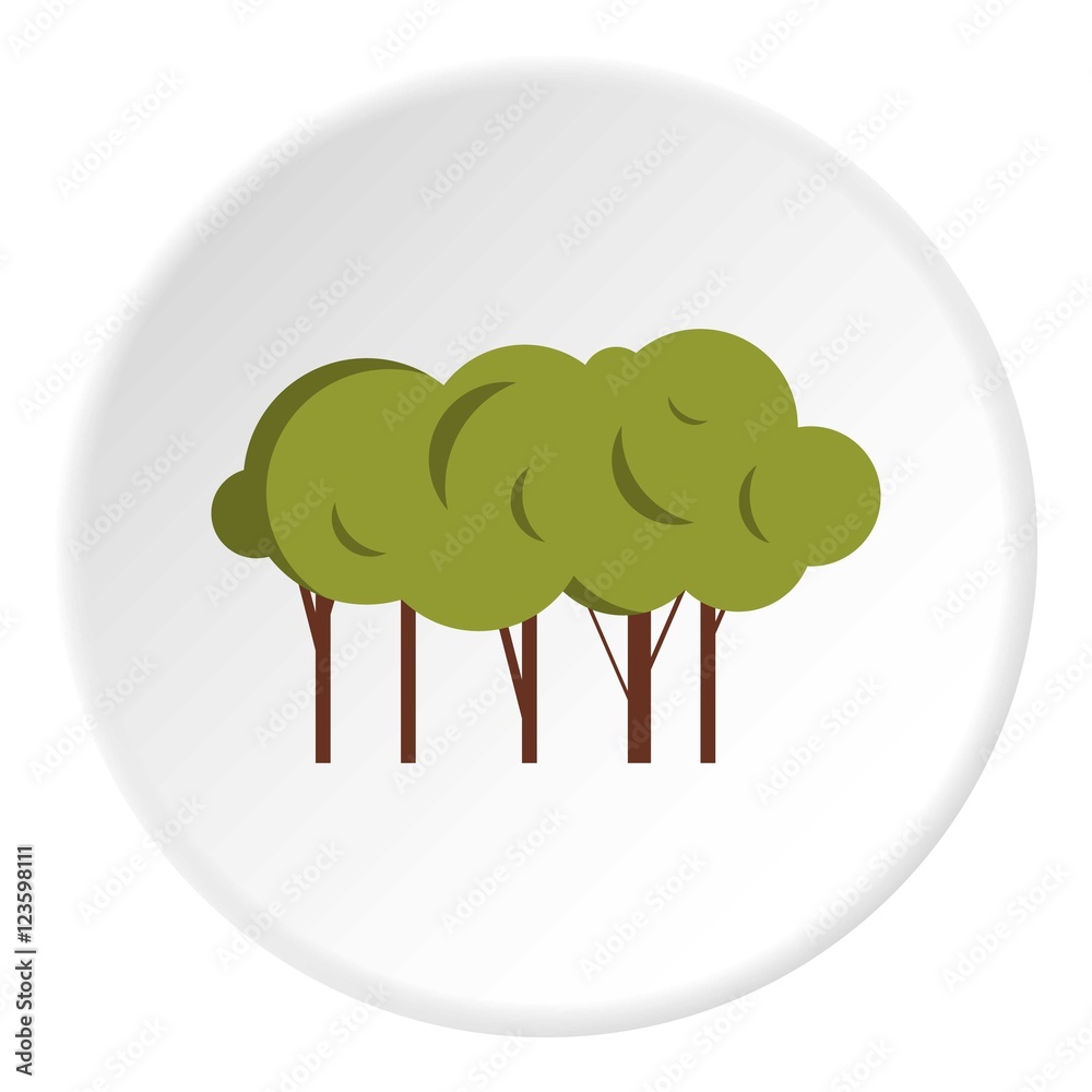 Lot of trees icon. Flat illustration of lot of trees vector icon for web Lot of trees icon. Flat illustration of lot of trees vector icon for web
