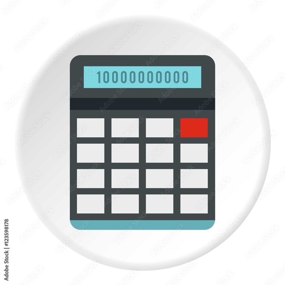 Calculator icon. Flat illustration of calculator vector icon for web Calculator icon. Flat illustration of calculator vector icon for web