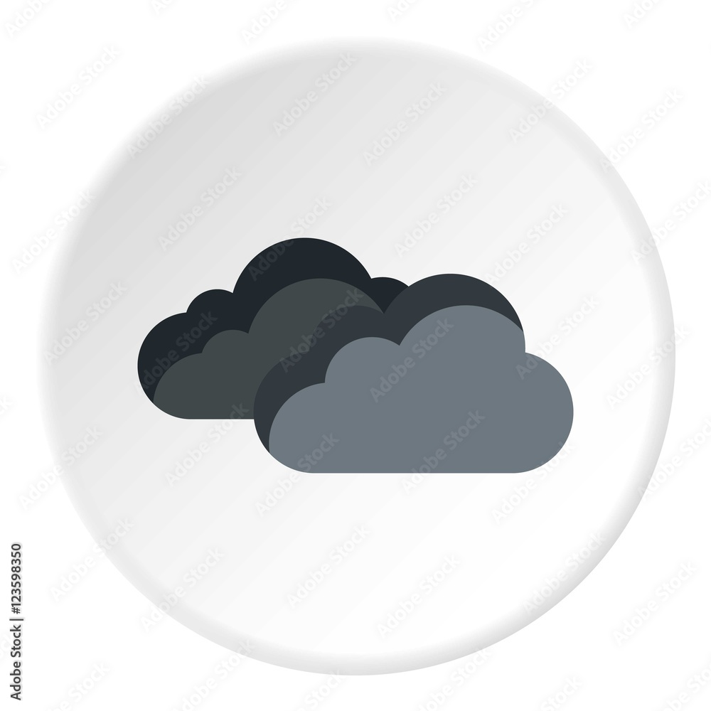 Clouds icon. Flat illustration of clouds vector icon for web Clouds icon. Flat illustration of clouds vector icon for web