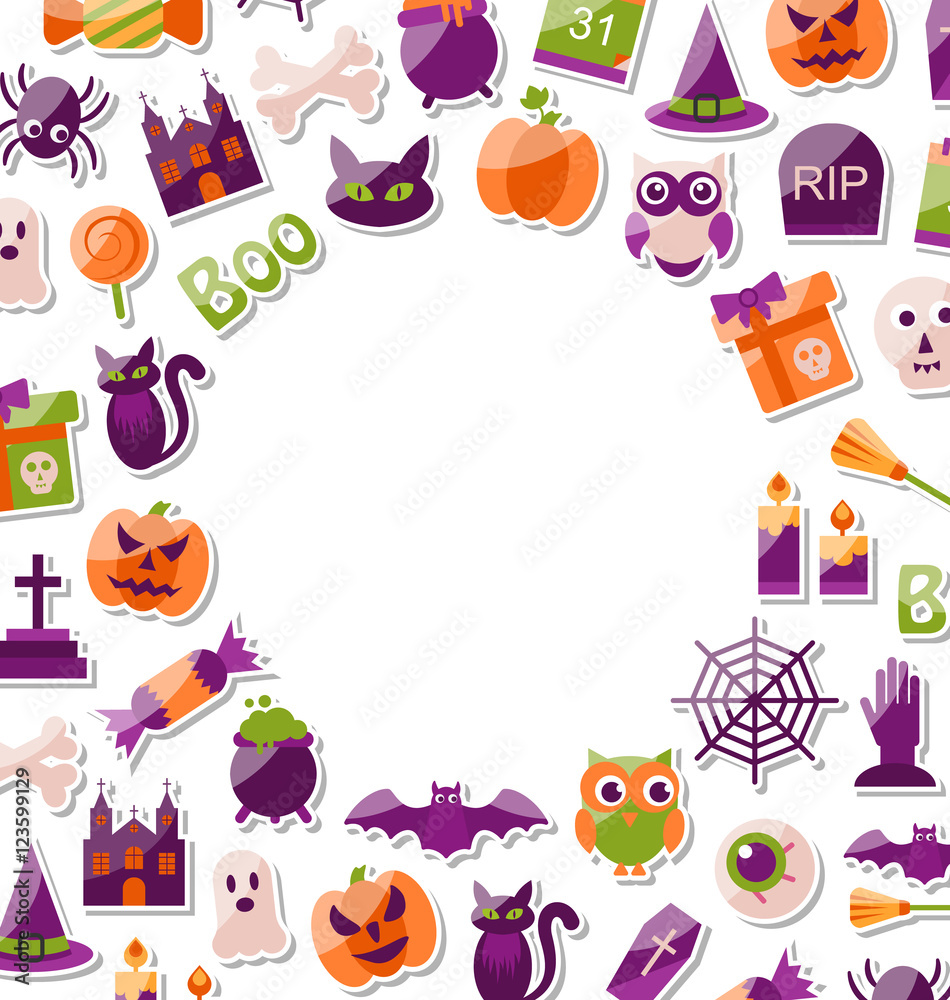 Halloween Clean Card with Place for Your Text Halloween Clean Card with Place for Your Text