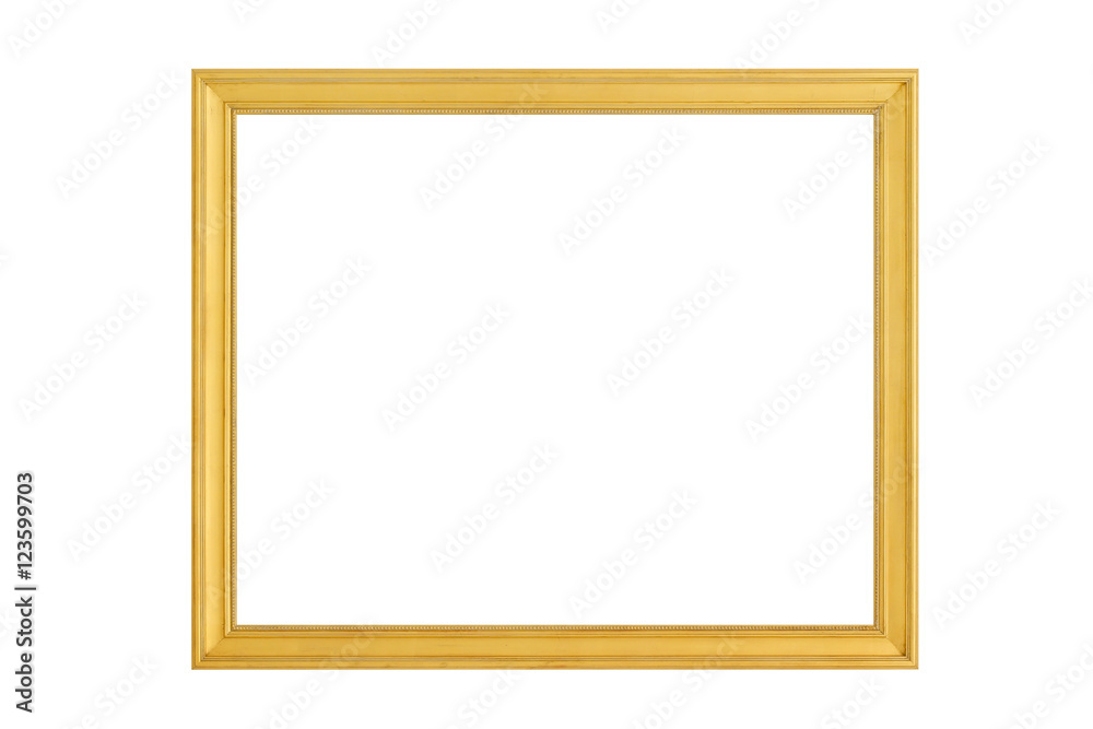 antique golden picture frame isolated on white antique golden picture frame isolated on white